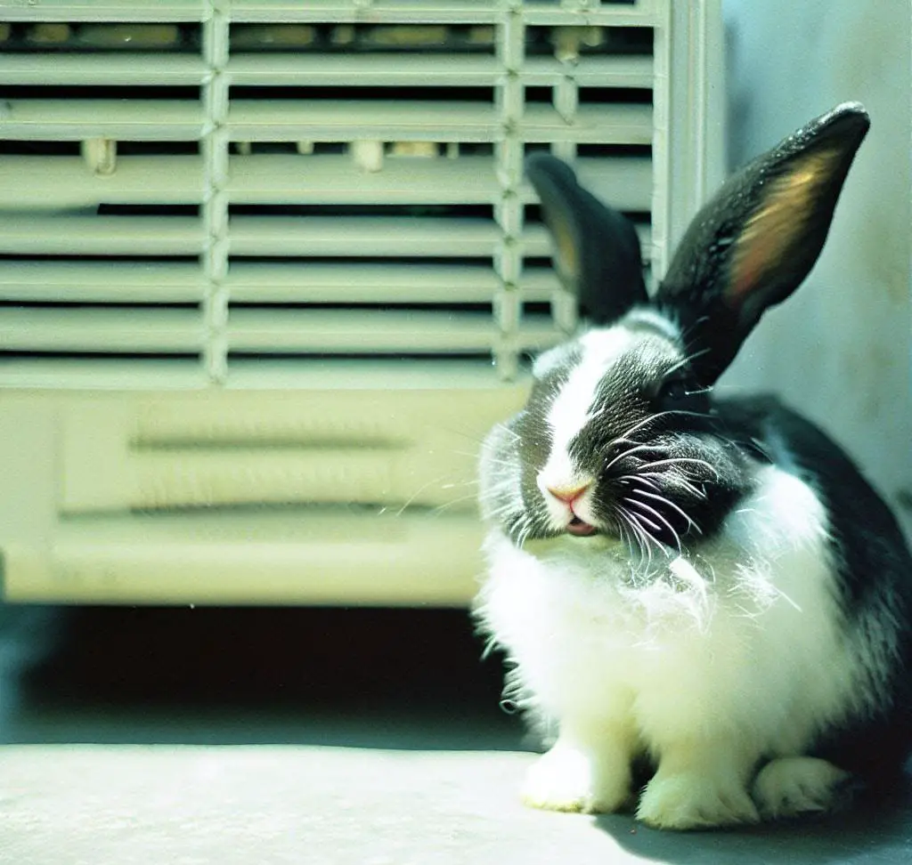 Best rabbit cooling system: Pet rabbit relaxed and cooled off